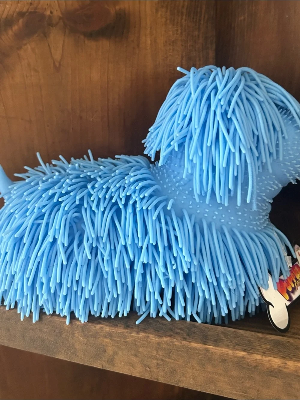Puffer Friendz Blue Shaggy Dog Squishy Toy PPNC Pufferoo Pets Fidget Sensory New